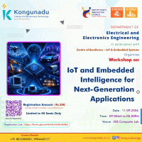 One Day Workshop on IoT and Embedded Intelligence for Next-Generation Applications 2026 Workshop Poster